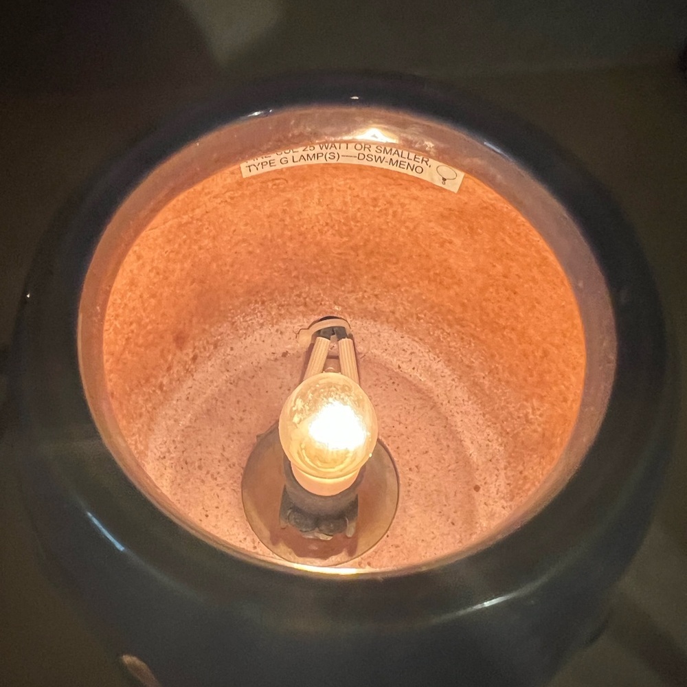 Blue Ceramic Candle Holder - Picture 4 of 6